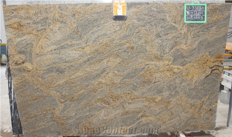 Golden Canyon Granite Slabs, India Gold Granite