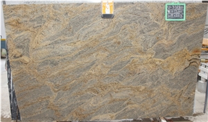 Golden Canyon Granite Slabs, India Gold Granite