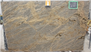 Golden Canyon Granite Slabs, India Gold Granite