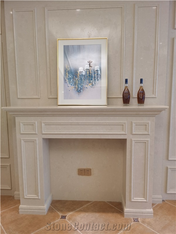Fireplace Artificial Marble Beige Low Price