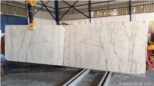 White Turkish Marble Slabs, Marble Slabs