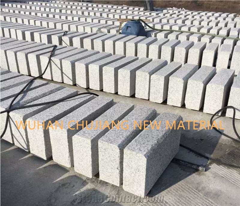 Hubei New G603 Granite Flamed Paving Brick Stone