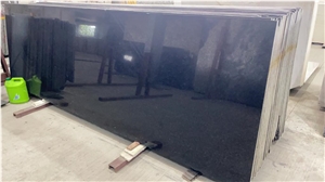 Black Granite Slabs, Mp Black Granite