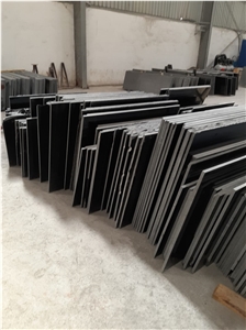 Under & Below Size Polished Black Galaxy Slabs