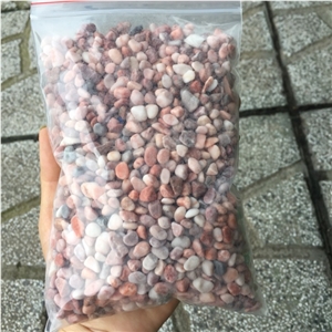 Natural Tumbled Pink Pebble Stone from Vietnam