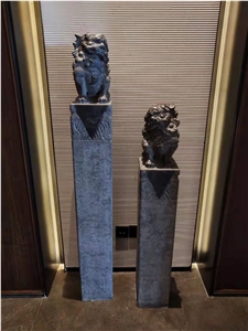 Antique Natural Stone Bollards Small Columns Posts