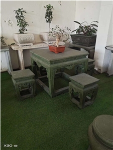 Bluestone Antique Garden Square Table Sets Benches