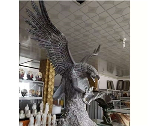 Bluestone Stone Garden Eagle Statues Carving