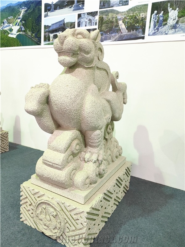China Acient Animal Dragon God Beast Sculpture