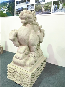 China Acient Animal Dragon God Beast Sculpture