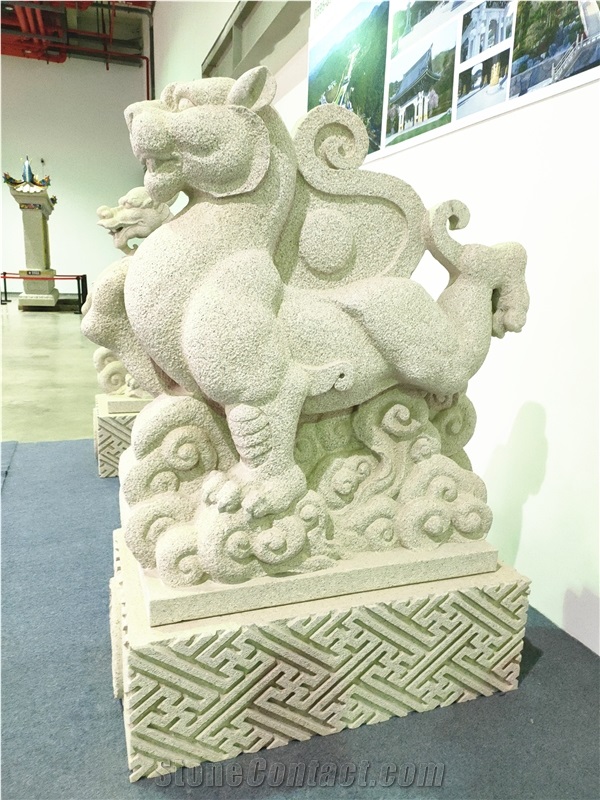 China Acient Animal Dragon God Beast Sculpture