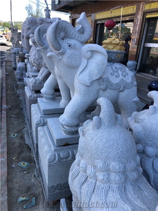 Golden Amass Fortunes Stone Decor Carving Statues