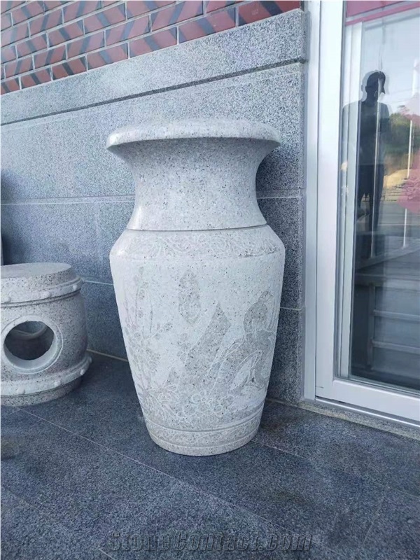 Granite Flower Pots Garden Planters Landscape Vase