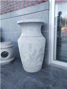 Granite Flower Pots Garden Planters Landscape Vase