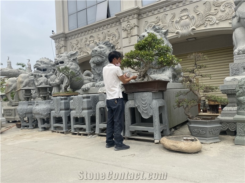 Outside Garden Flower Pot Planter Boxes Stone Vase