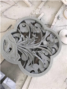 Stone Window Carving Stone Wall Relieve Decoration
