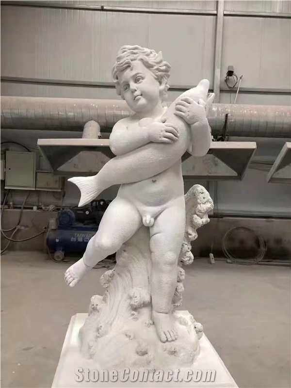 White Marble Western Human Statues Stone Carving