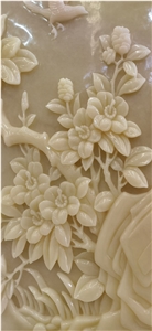 White Onyx Wall Relief Decorations Ornament Paving