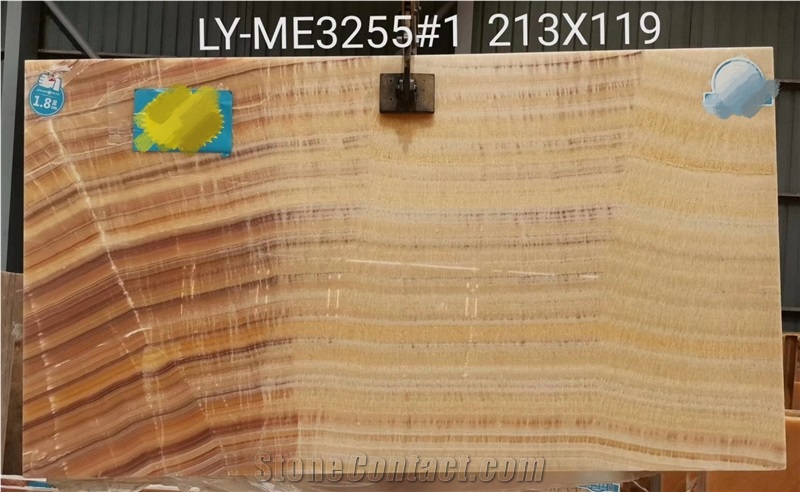 Peach Onyx Jade Yellow Back-Lit