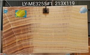 Peach Onyx Jade Yellow Back-Lit