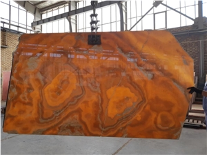 Iran Yellow Onyx Orange Onyx Slabs & Tiles Iran Yellow Onyx Orange Onyx Slabs & Tiles