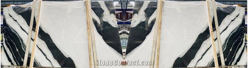 Panda White Marble Slabs &Tiles