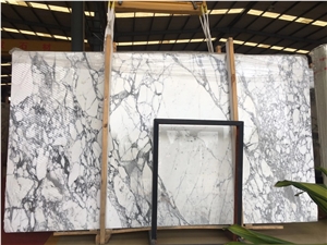 Arabescato White Marble Slab for Floor Tiles