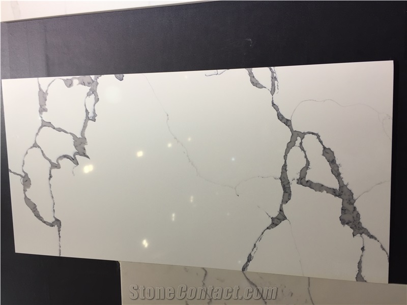 Bianco Calacatta Artificial Quartz Stone for Floor