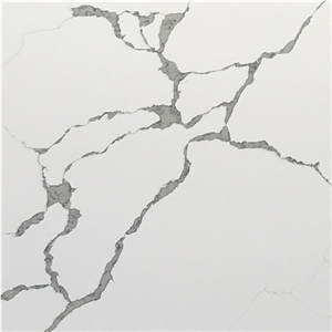 Bianco Calacatta Artificial Quartz Stone for Floor
