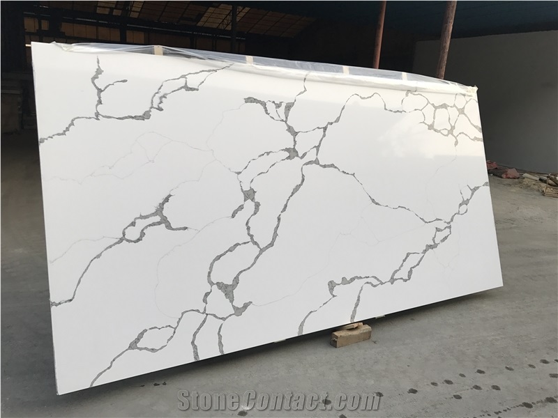 Bianco Calacatta Artificial Quartz Stone for Floor