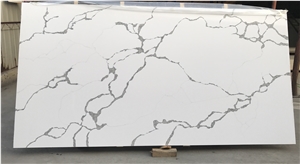 Bianco Calacatta Artificial Quartz Stone for Floor