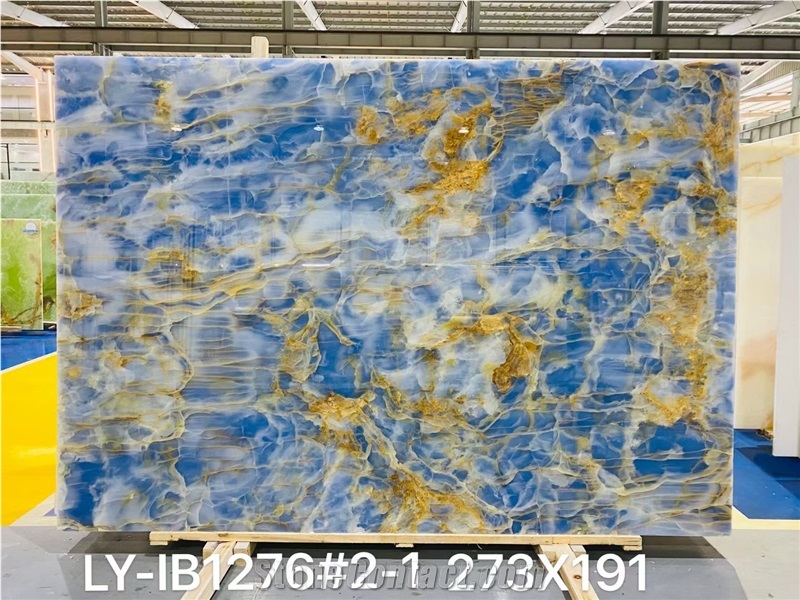 Blue Onyx Slab for Wall and Floor Tile