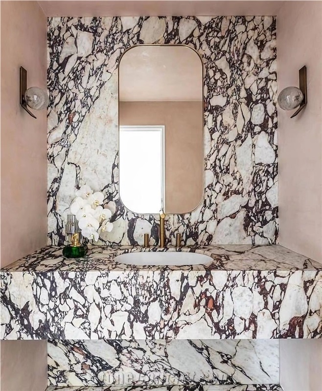 Calacatta Pallerina Marble Slab for Vanity Tops