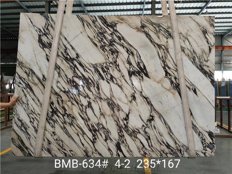 Calacatta Viola Marble Slab for Flooring Tiles