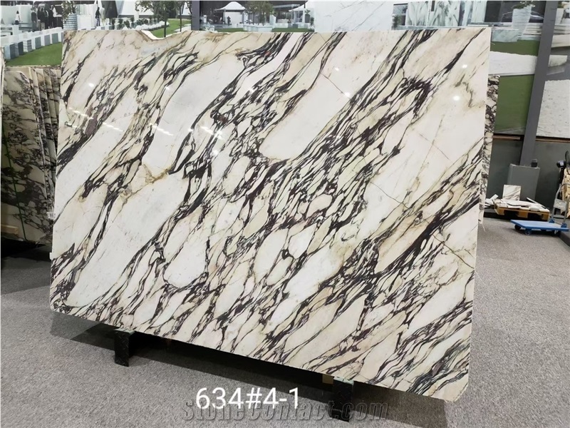 Calacatta Viola Marble Slab for Flooring Tiles