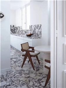 Calacatta Viola Marble Slab for Flooring Tiles