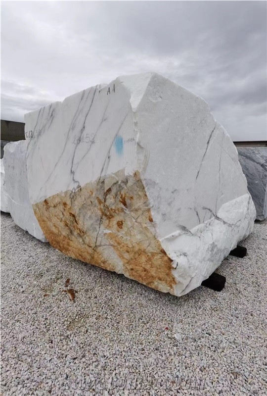 Calacatta White Marble Block
