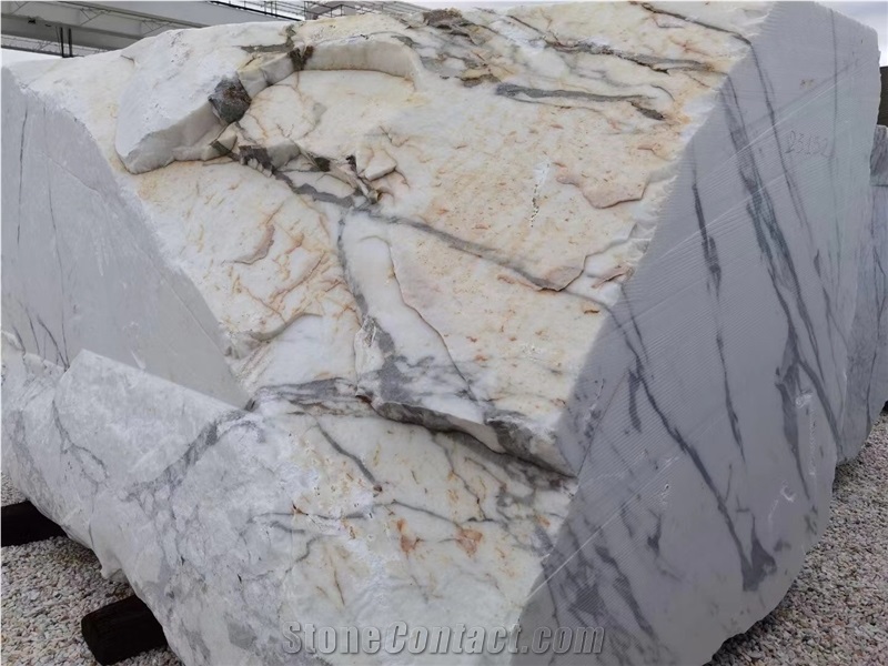Calacatta White Marble Block