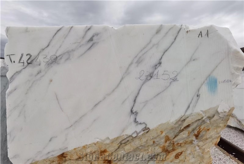 Calacatta White Marble Block