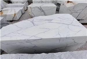 Calacatta White Marble Block