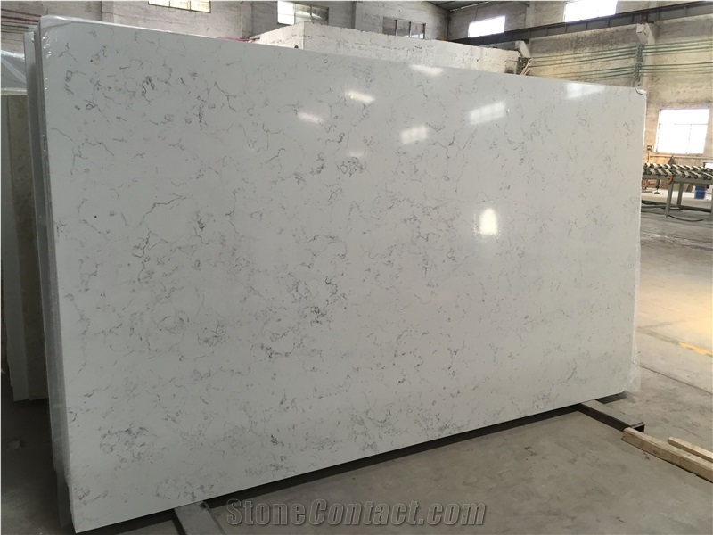 Carrara White Artificial Quartz Stone