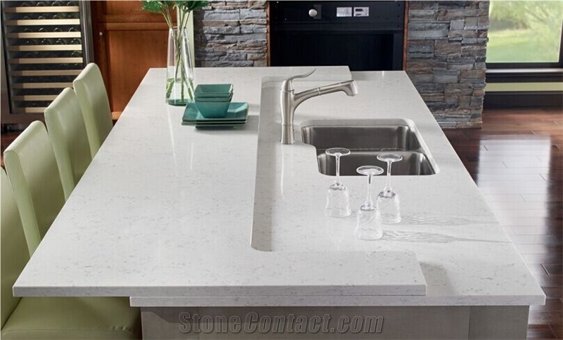 Carrara White Artificial Quartz Stone