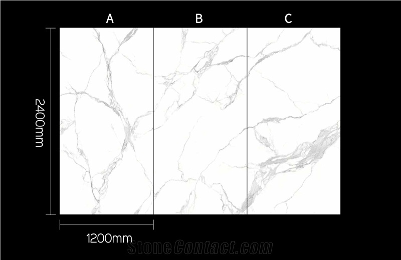 Cheap White Calacatta Quartz Slab Artificial Stone