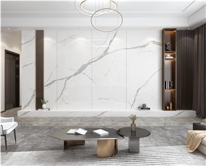 Cheap White Calacatta Quartz Slab Artificial Stone