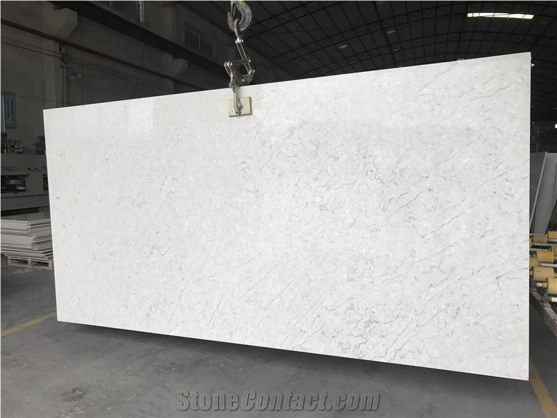 Cloudy White Artificial Quartz Stone