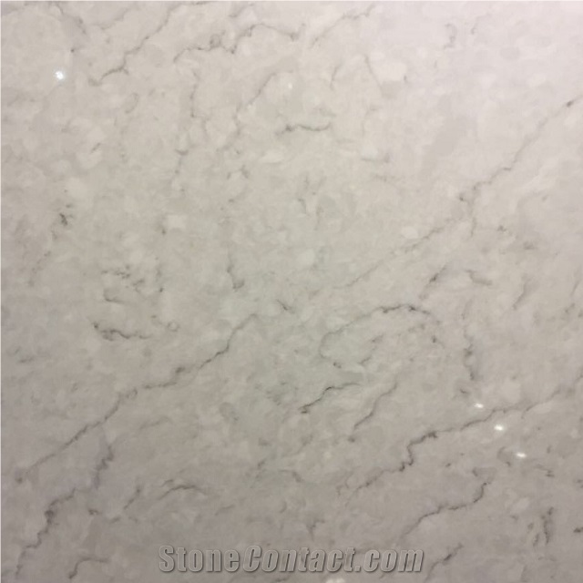 Cloudy White Artificial Quartz Stone