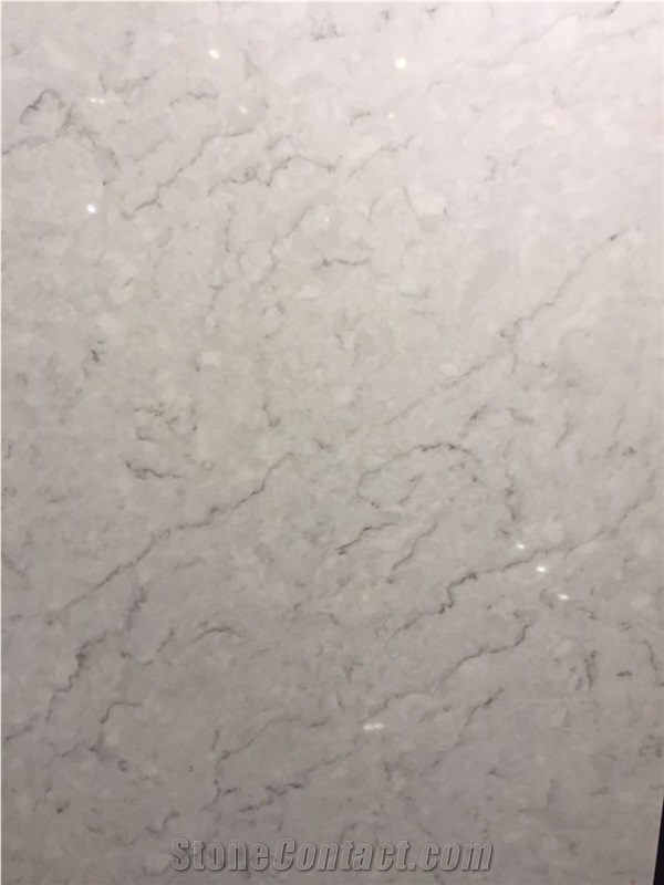 Cloudy White Artificial Quartz Stone