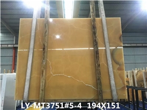 Golden Yellow Onyx Stone for Walling Tile