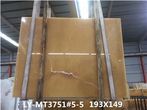Golden Yellow Onyx Stone for Walling Tile