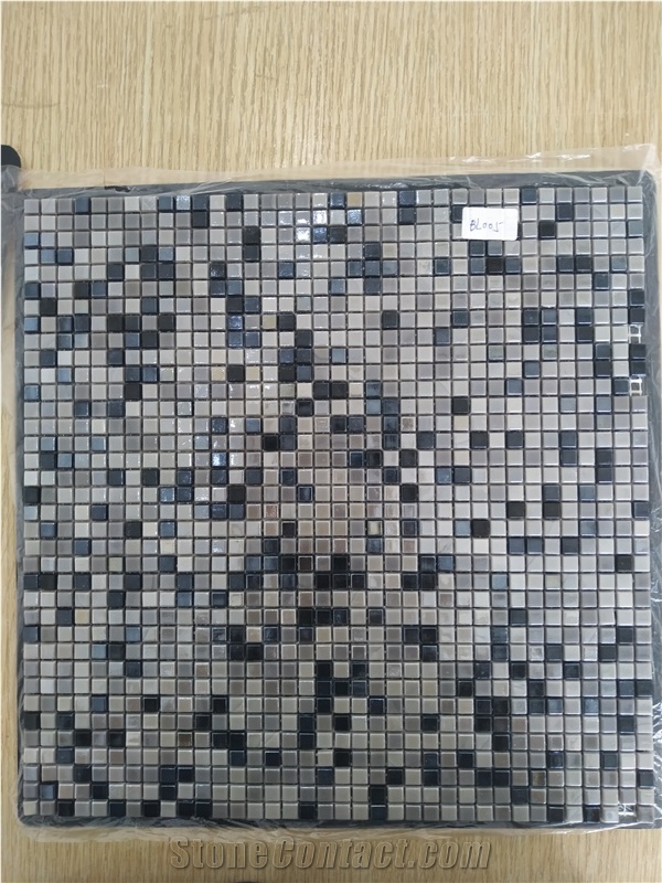 Green Color Glass Mosaic for Floor Covering